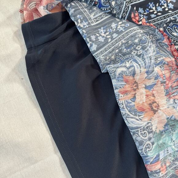 CJ Banks Sleeveless Top Floral Asian Print Camisole Liner Size X‎ - Picture 6 of 9